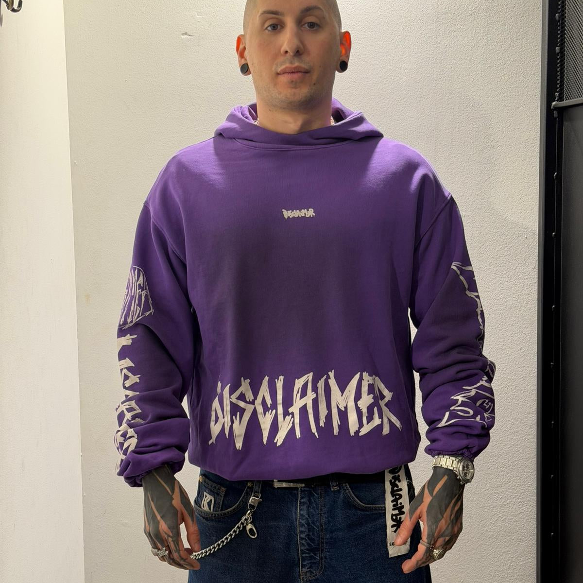 Maglia uomo con cappuccio in felpa_